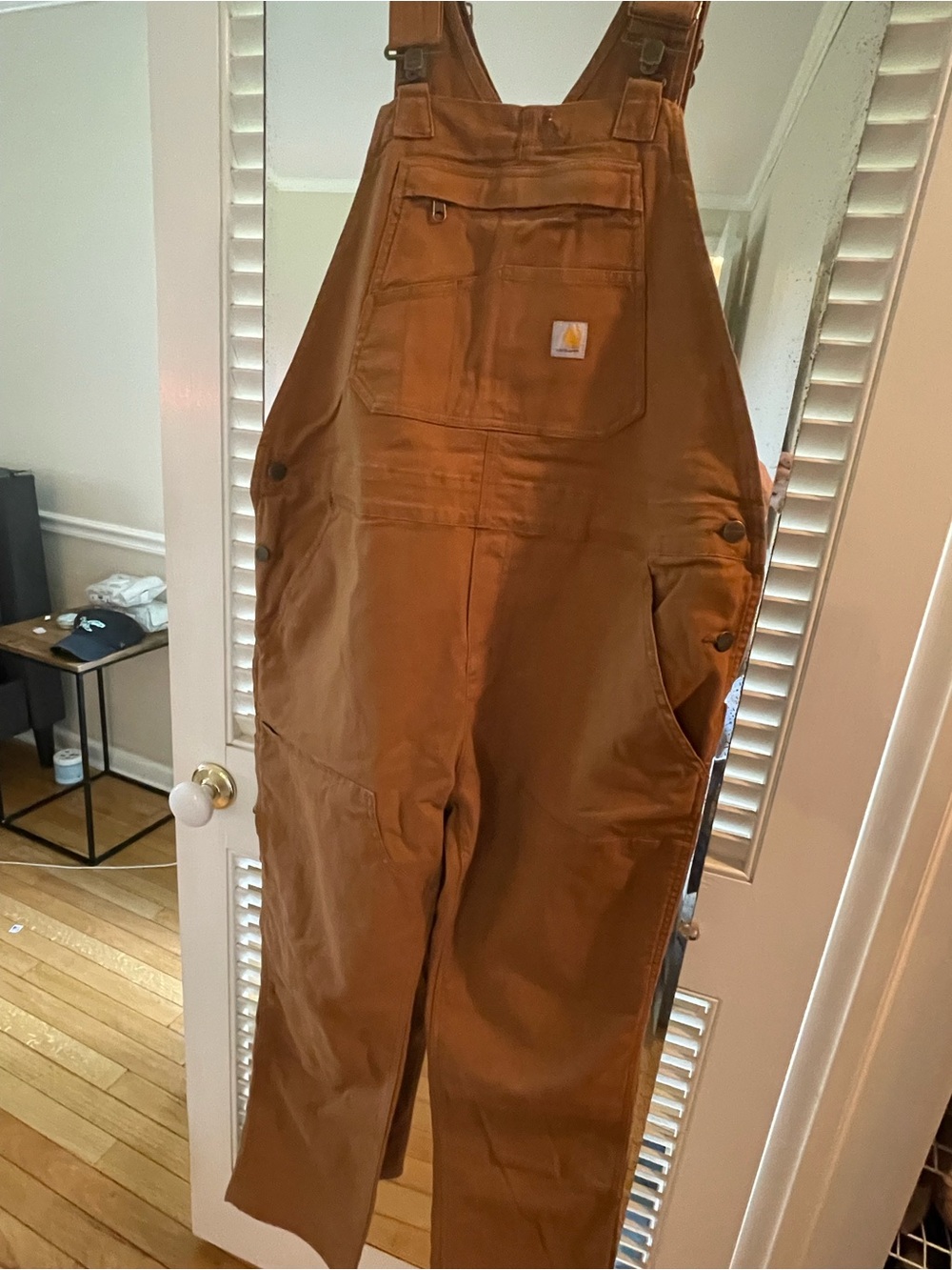 Sz L - Women’s Loose Fit Carhartt Overall Bib Pants